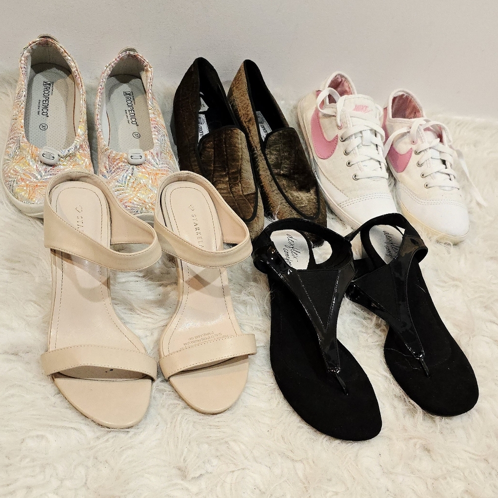 🔥 US Size 6.5 FLASH SALE! Lot of 5 Assorted Women's Shoes – Style & Comfort!
